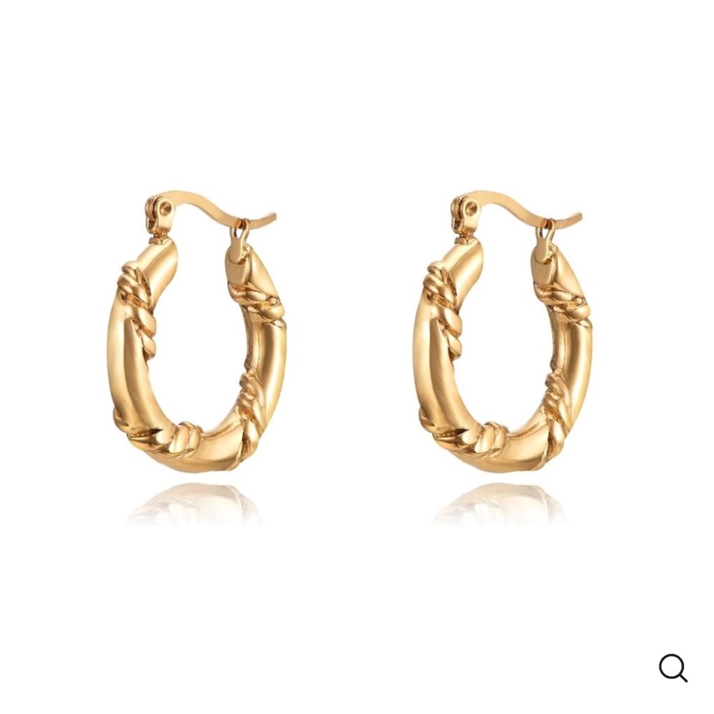 Summer Friday Hoop Earrings ~ VibeSzn Gold Earrings